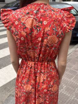 Vestido Midi Rosal Carmesí - Imagen 5