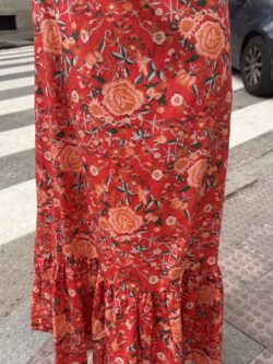 Vestido Midi Rosal Carmesí - Imagen 6