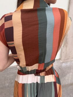 Vestido Midi Mosaico Terracota - Imagen 3