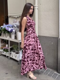 Vestido Largo Drapeado Buganvilla - Imagen 4