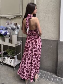 Vestido Largo Drapeado Buganvilla - Imagen 5