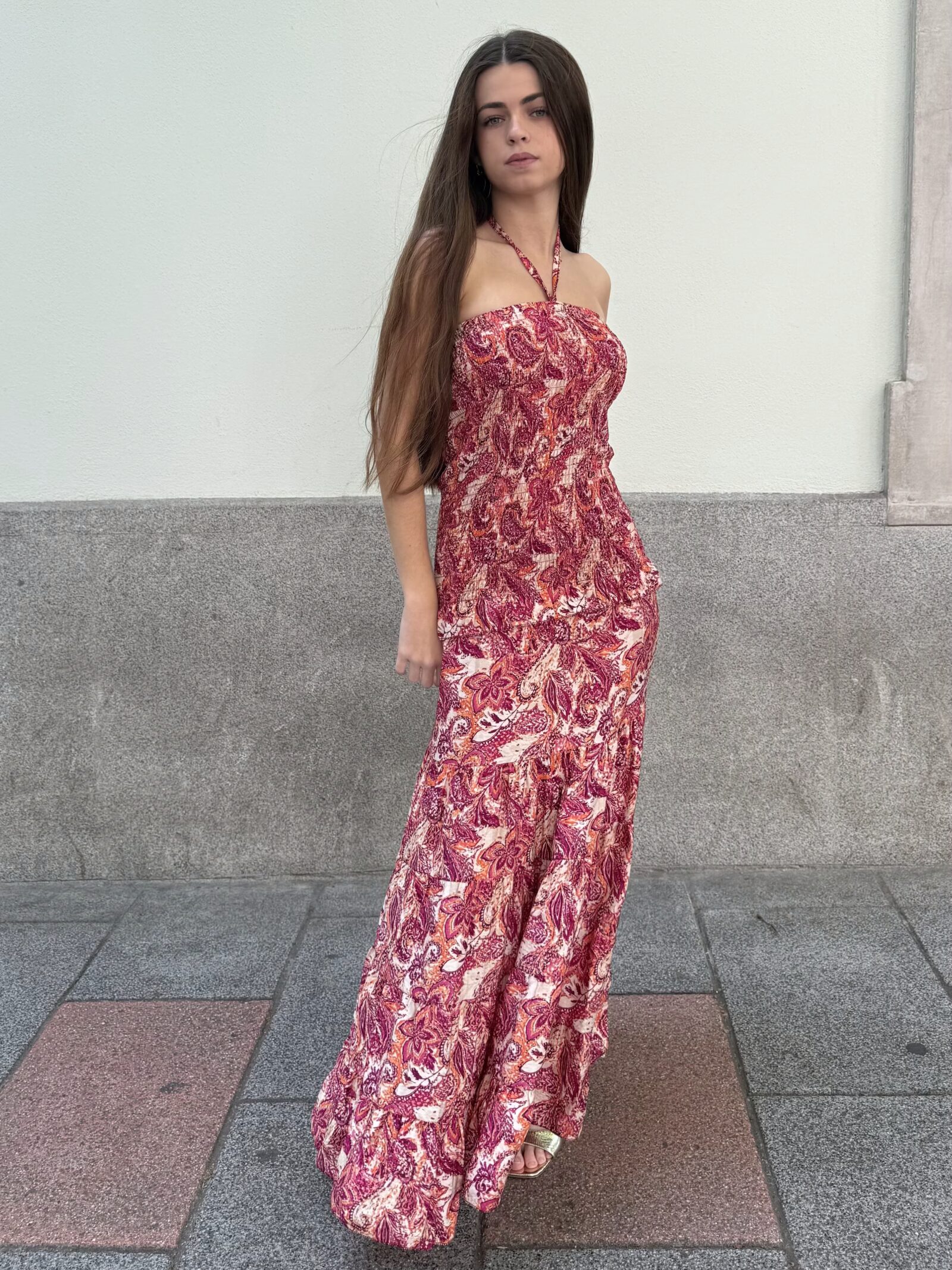 Vestido Portofino Paisley Peonía