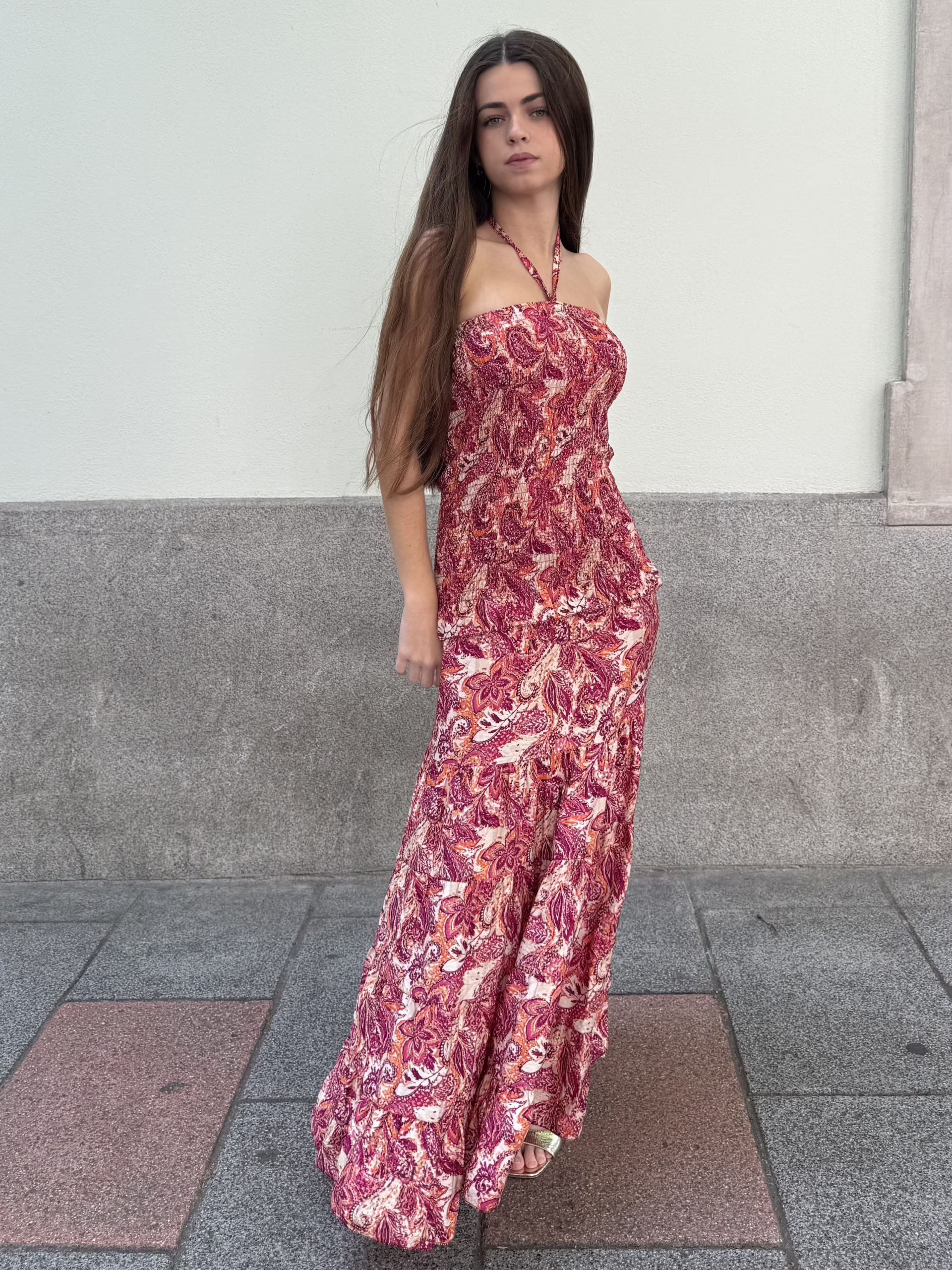 Vestido Portofino Paisley Peonía