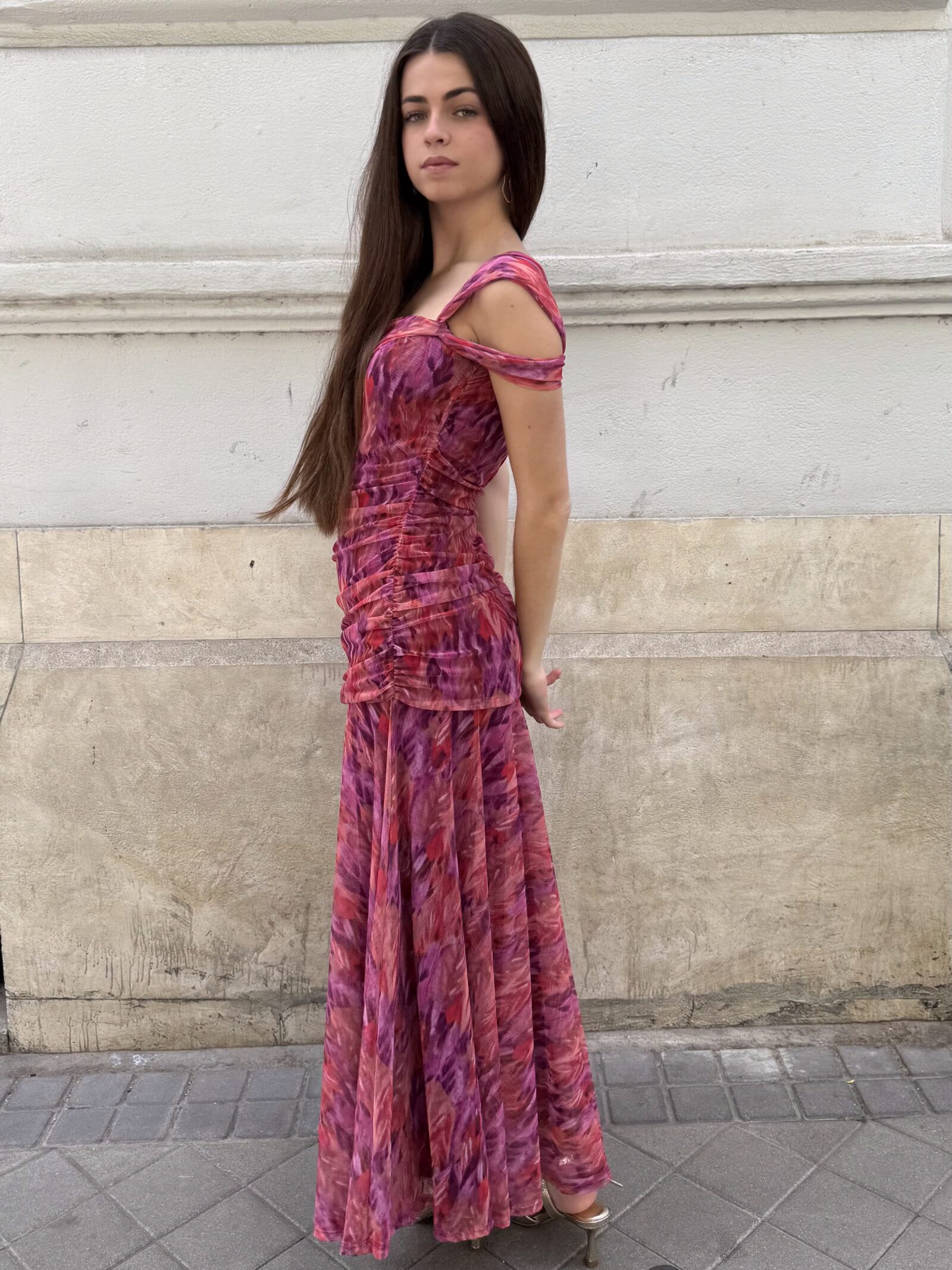 Vestido de Tul Velata Buganvilla