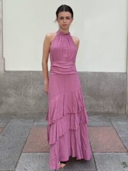 Vestido Halter Malva Empolvado - Imagen 3