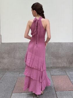 Vestido Halter Malva Empolvado - Imagen 4