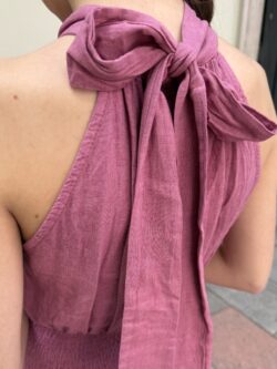 Vestido Halter Malva Empolvado - Imagen 5