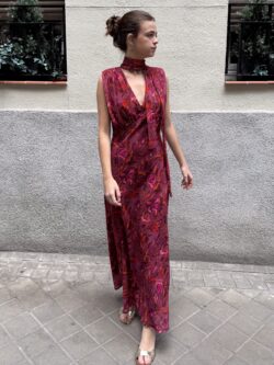 Vestido Venezia Buganvilla Notturno