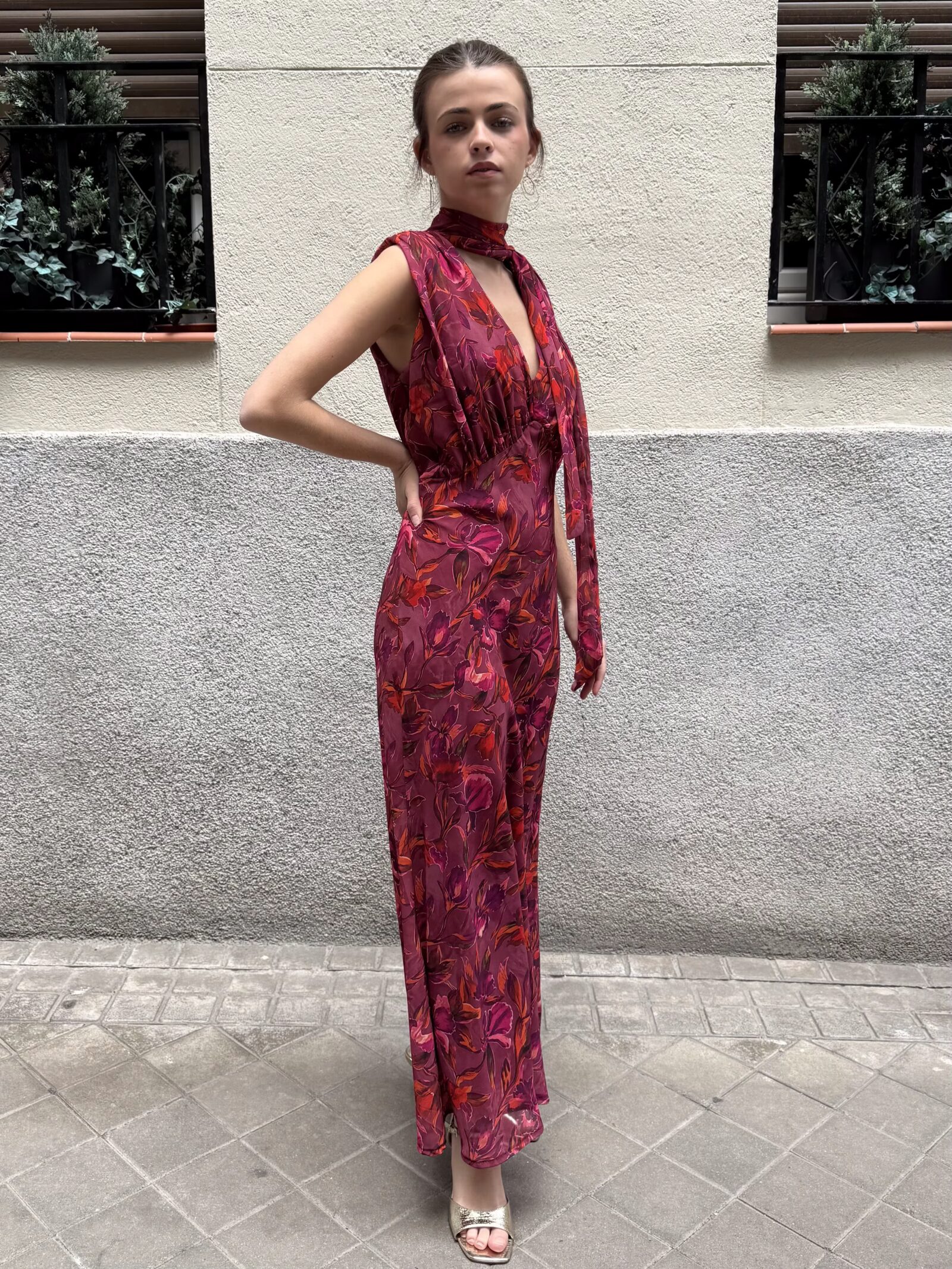 Vestido Venezia Buganvilla Notturno