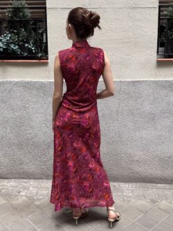 Vestido Venezia Buganvilla Notturno - Imagen 4