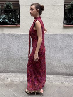 Vestido Venezia Buganvilla Notturno - Imagen 5