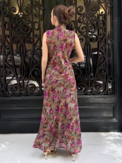 Vestido Venezia Oliva Notturno - Imagen 5