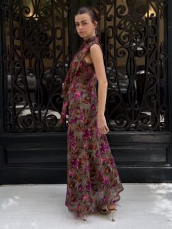 Vestido Venezia Oliva Notturno - Imagen 3