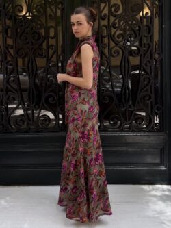 Vestido Venezia Oliva Notturno - Imagen 4