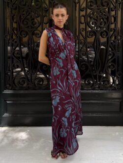 Vestido Venezia Borgoña Floral