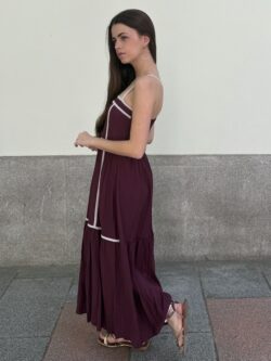 Vestido Verona Burdeos Intenso - Imagen 3