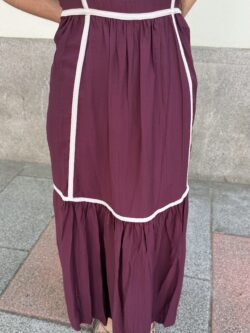Vestido Verona Burdeos Intenso - Imagen 6
