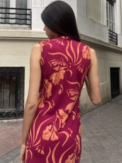 Vestido Largo Coral Terracota - Imagen 5
