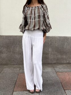 Pantalón de Lino Essenza Blanco - Imagen 2