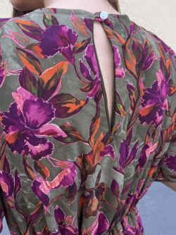 Vestido Firenze Oliva Fiorita - Imagen 5
