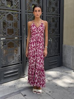 Vestido Kioto Ikat Buganvilla