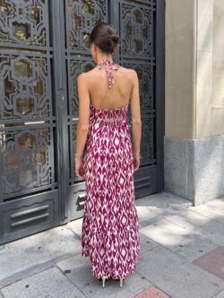 Vestido Kioto Ikat Buganvilla - Imagen 3