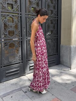 Vestido Kioto Ikat Buganvilla - Imagen 5