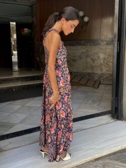 Vestido Kioto Floral Azul Marino - Imagen 3