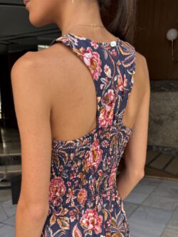 Vestido Kioto Floral Azul Marino - Imagen 2