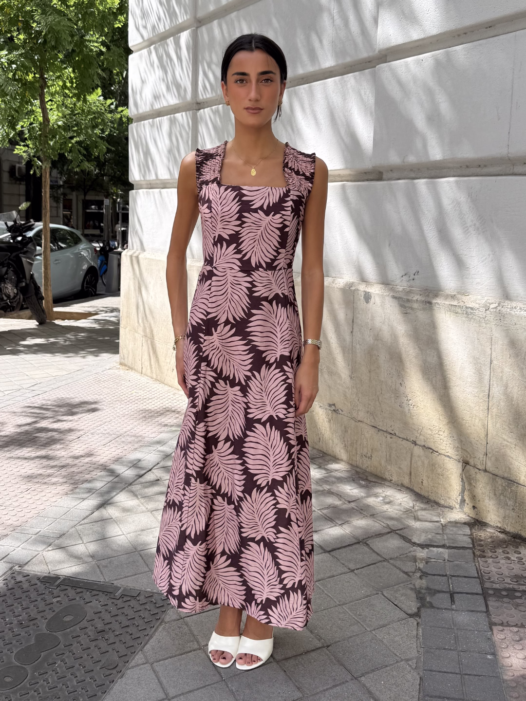 Vestido Palma Rosa