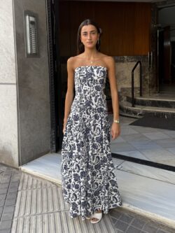 Vestido Verona Floral Azul