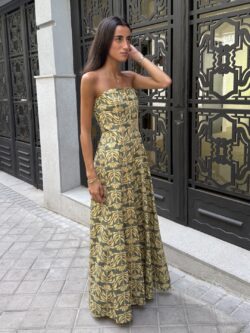 Vestido Verona Floral Oliva - Imagen 3