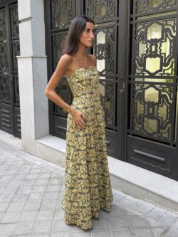 Vestido Verona Floral Oliva
