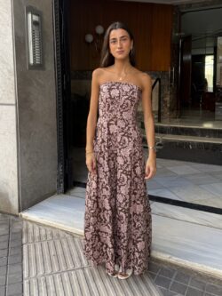 Vestido Verona Floral Chocolate