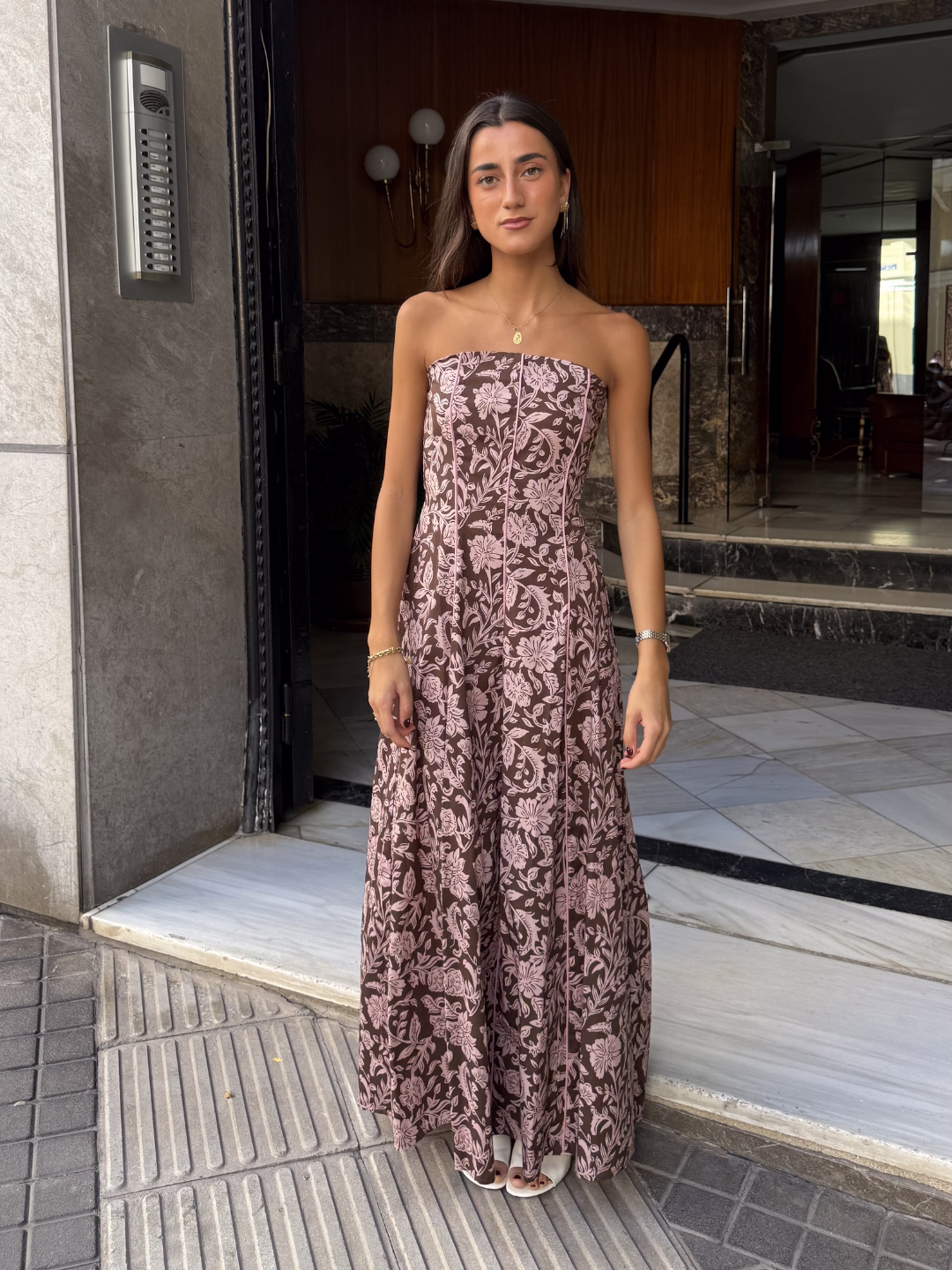 Vestido Verona Floral Chocolate