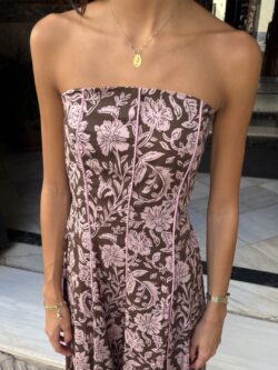 Vestido Verona Floral Chocolate - Imagen 2