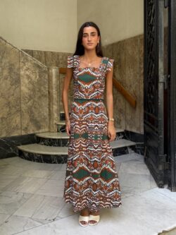 Vestido Midi Damasco Etnico