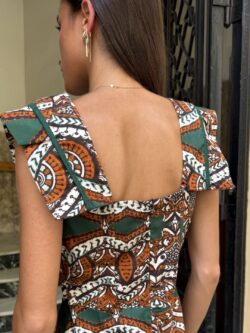 Vestido Midi Damasco Etnico - Imagen 4