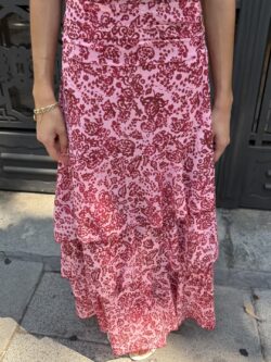 Falda Volantes Estampado Frambuesa - Imagen 2