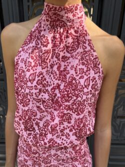 Top Halter Estampado Frambuesa - Imagen 2