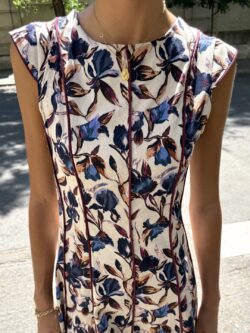 Vestido Largo Floral Lirio Azul - Imagen 2