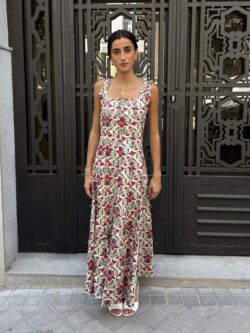 Vestido Largo Floral Lirio Buganvilla