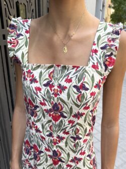 Vestido Largo Floral Lirio Buganvilla - Imagen 2