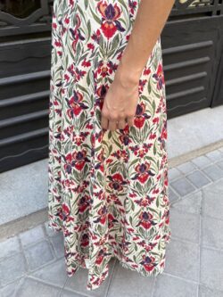Vestido Largo Floral Lirio Buganvilla - Imagen 4