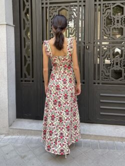 Vestido Largo Floral Lirio Buganvilla - Imagen 6