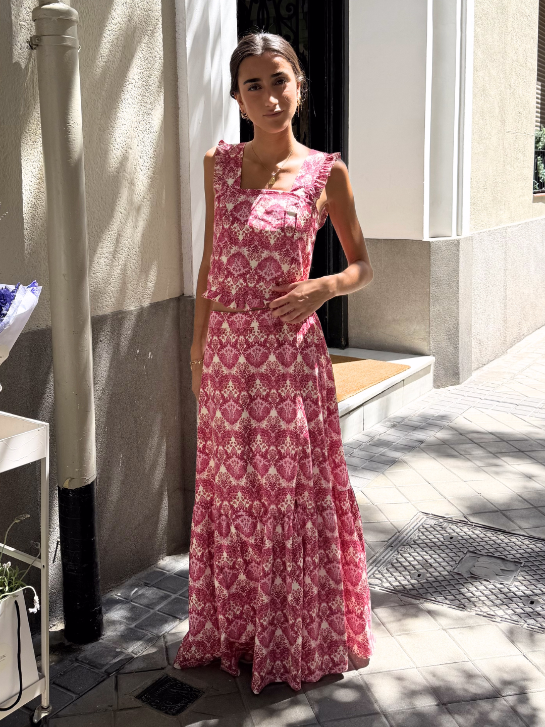 Conjunto Floral Rosa Mediterráneo