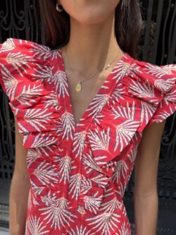 Vestido Largo Palmera Coral - Imagen 2