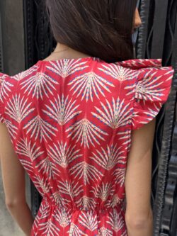 Vestido Largo Palmera Coral - Imagen 3