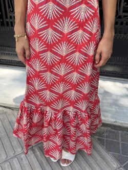 Vestido Largo Palmera Coral - Imagen 5