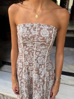 Vestido Verona Floral Beige - Imagen 2